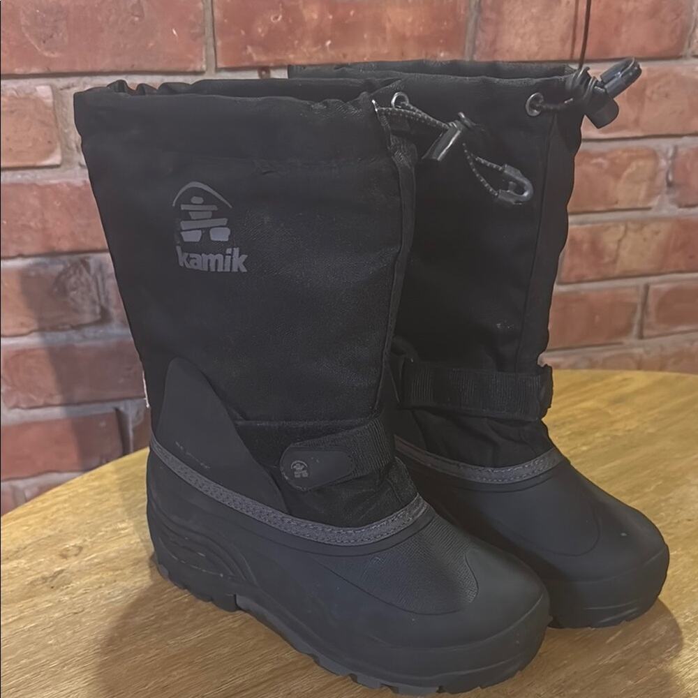 Kamik Canada Winter Boots Adult Sz 5 Black Removable Wool Liner Unisex